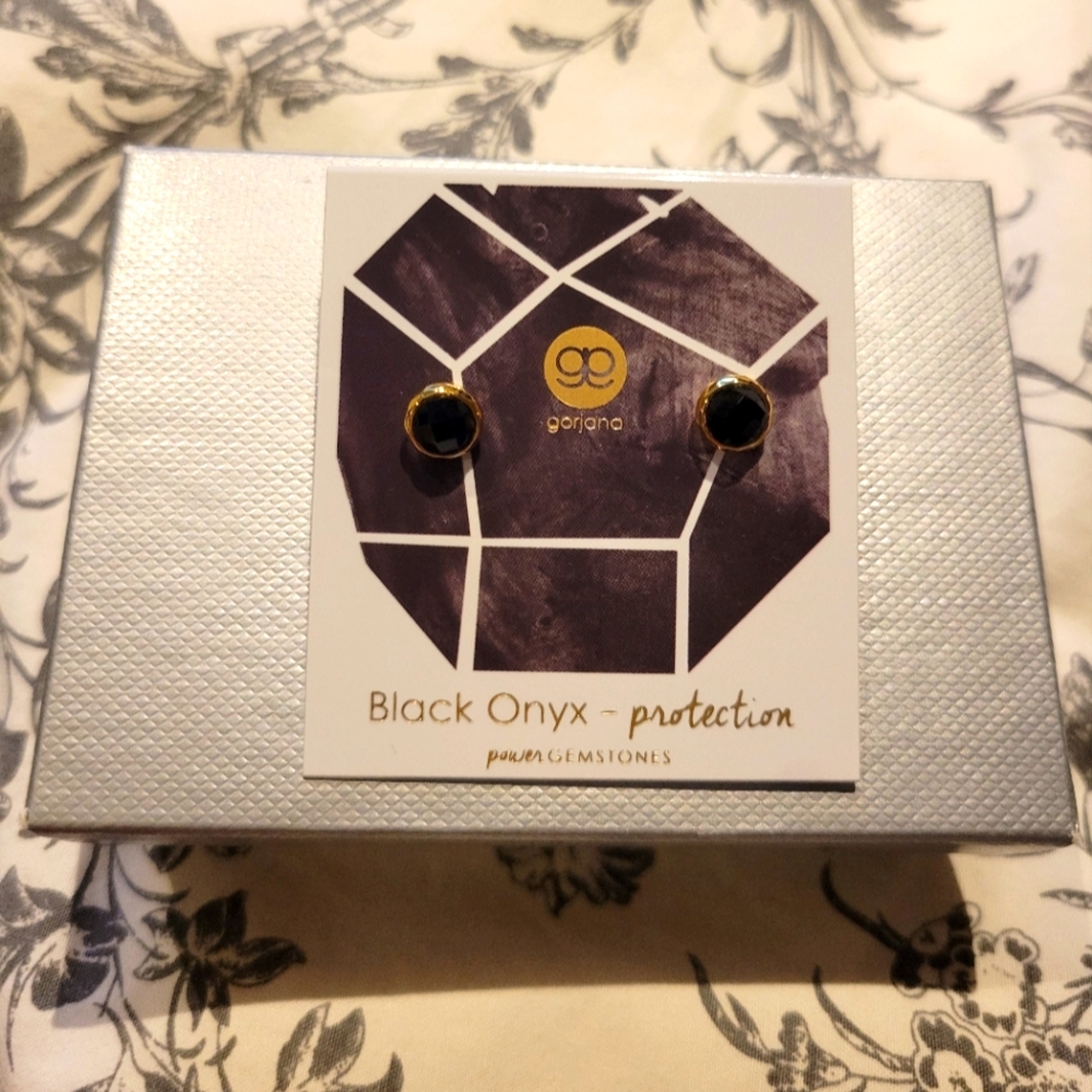 Gorjana Black Onyx Stud Earrings